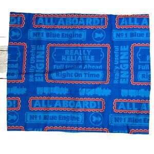 Vtg Thomas The Train Number One Blue Engine Standard Pillow Sham Dan River